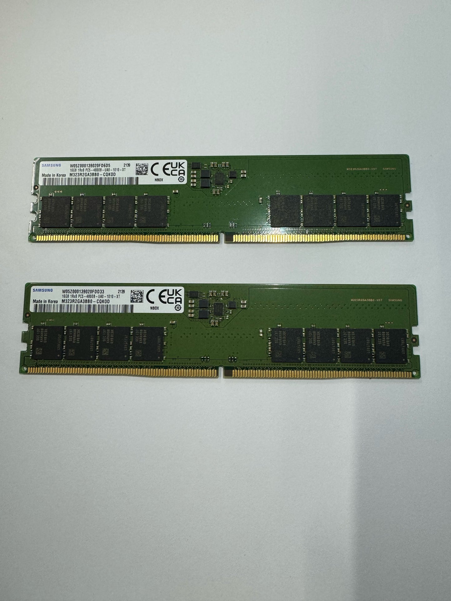 Samsung DDR5 288-pin 4800mhz 32GB (2x16gb) Desktop RAM