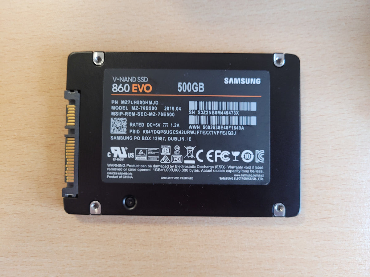 Samsung EVO 860 500GB 2.5" internal SSD