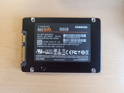 Samsung EVO 860 500GB 2.5" internal SSD