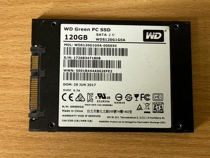 WD Green Solid State Drive 120GB Internal
